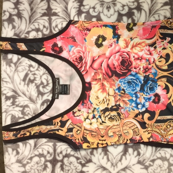 See You Monday- Medium, Floral Bodysuit - Picture 3 of 3